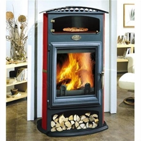 Poêle à bois 14kW Brûlhaut 364105 rubis – GODIN