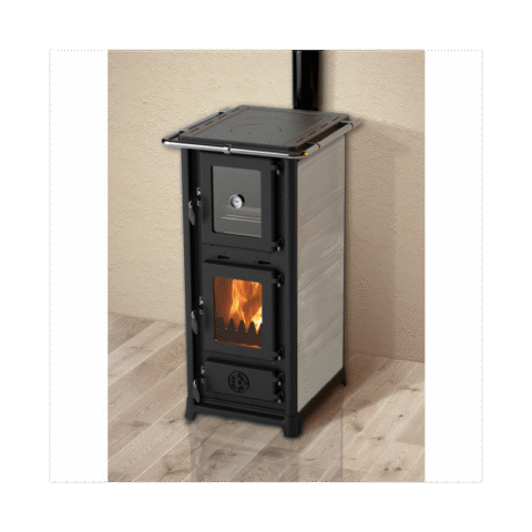 Poêle à bois avec four et plaque de cuisson Olympia Plus - 13 Kw