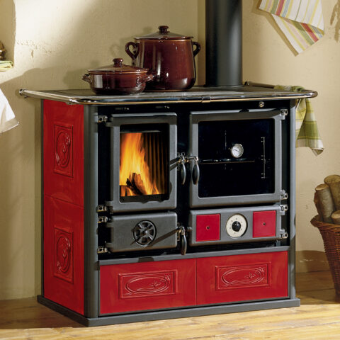 Cuisinière à bois avec bouilleur La Nordica Termorosa DSA Liberty Bordeaux