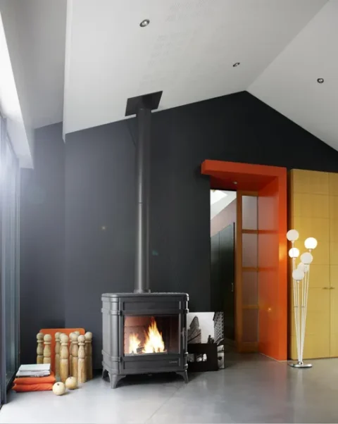 Cuisinière à bois INVICTA Siam anthracite, 12 kW